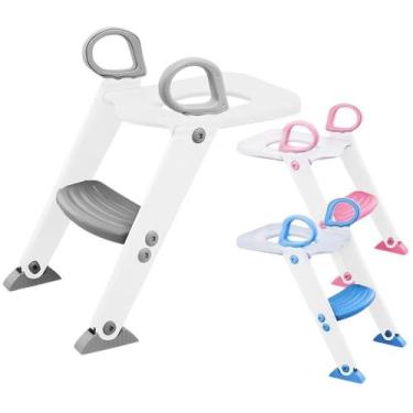 Imagem de Redutor De Assento Infantil Com Escada Para Vaso Sanitário Troninho An