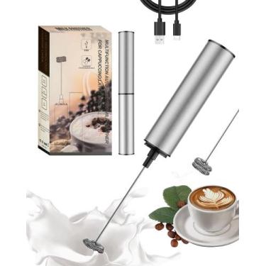 Imagem de Batedor de leite INFOOD recarregável com 2 batedores, 2 velocidades, p