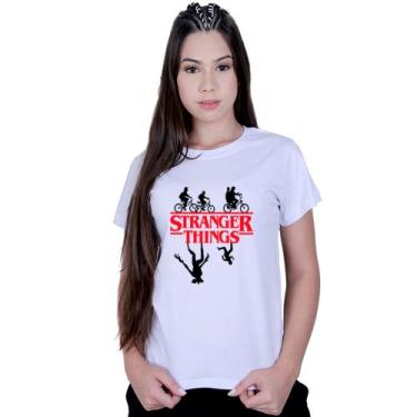 Imagem de Camiseta Baby Look T-shirt Série Stranger Things - Lafre, Branco, G