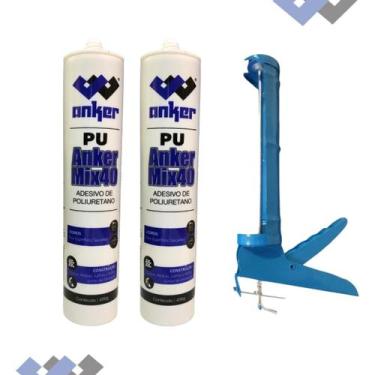 Imagem de PU Junta de Dilatação Cinza 2pcs + Aplicador - Anker do Brasil