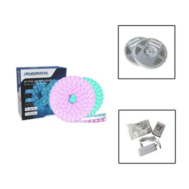 Imagem de Kit Fita Led Inteligente Rgb Wi-Fi Dual 10 Metros