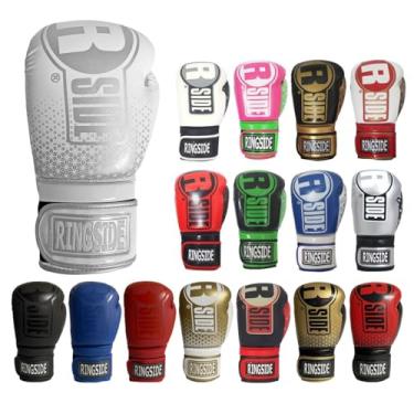 Imagem de Ringside Luvas de boxe Apex Flash, luvas de boxe IMF-Tech com suporte seguro para o pulso, luvas de boxe sintéticas para homens e mulheres, brancas, 400 ml