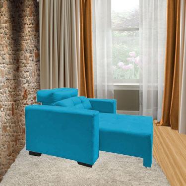 Imagem de Poltrona Amamentação E Decoração Veneza Exclusiva Turquesa 