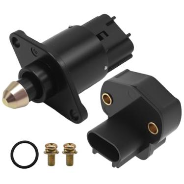 Imagem de Aynaxcol 4874373AB Válvula de controle de ar ocioso com sensor de posição do acelerador Kit TPS, substituição para Jeep Wrangler TJ/LJ com motor de 2,5 L ou 4,0 L 1998-2005