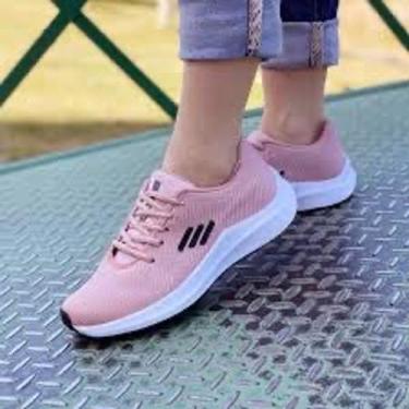 Imagem de Tênis Feminino Rosa Academia Corrida n35 - Aparecidacalçados
