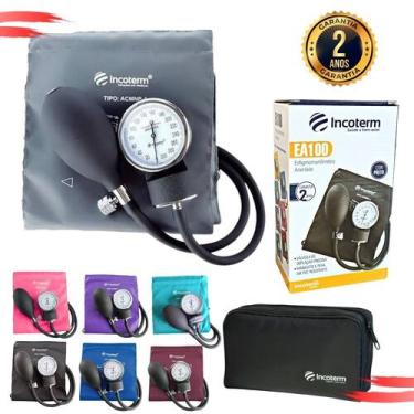 Imagem de Aparelho De Pressão Esfigmomanômetro Aneroide Premium, GRAFITE