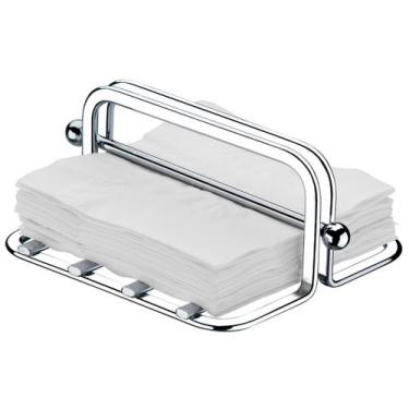 Imagem de Porta guardanapos pequeno de luxo cromado - future