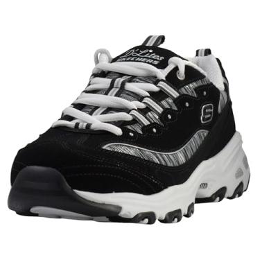 Imagem de Skechers Women's DLites Interlude Sneaker Black/White 7.5 Wide