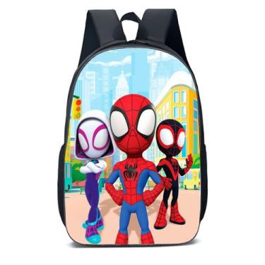 Imagem de Mochila Escolar Infantil Homem Aranha Spider Man Filme Jogo - EXO, HOM