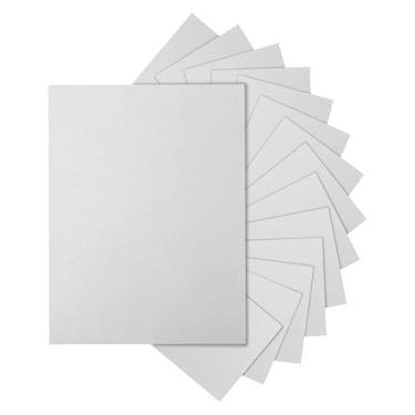 Imagem de Silunkia 300 folhas de cartolina cinza 21 x 11 papel para certificados, papel para impressora cinza premium de 34 kg para cartões faça você mesmo, cartões comemorativos, convites de festa, cartões de