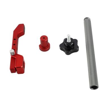 Imagem de Braçadeira para furo de cachorro de 19 mm Braçadeira para cães de bancada Braçadeira de liga de alumínio premium Ferramenta de marcenaria ajustável para fixação de bancada