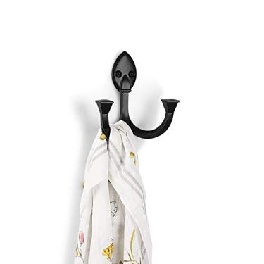 Imagem de Spectrum Diversified 76310 Saxon Gancho Duplo Suporte de Parede, Preto