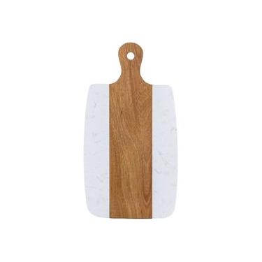 Imagem de Tábua De Madeira E Mármore Branco G - Btc