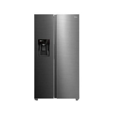 Imagem de Refrigerador Side By Side Midea de 02 Portas Inverter com 570 Litros Inox - MDRS761MYD46