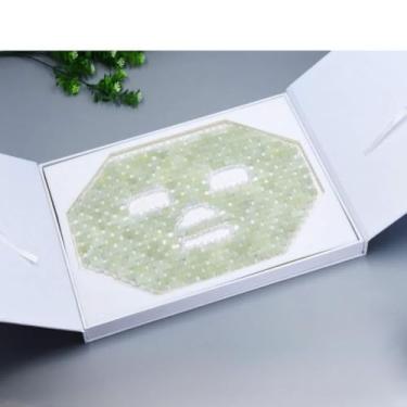 Imagem de ZJchao Máscara Facial Reutilizável Portátil Máscara Facial de Spa Máscara de Cuidados Com a Pele Jade Proteção para Os Olhos Sono Confortável Reduz a Fadiga Ocular Melhora As Olheiras (Como mostrado)