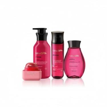 Imagem de Kit Nativa Spa Ameixa: Body Splash 200ml + Loção Hidratante 400ml + Óleo Corporal 200ml + Balm Framboesa (Brilho Labial)