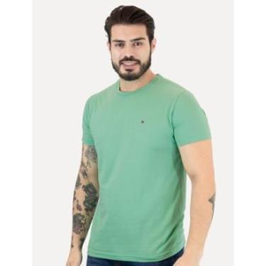 Imagem de Camiseta Tommy Hilfiger Masculina Essential Cotton Menta-Masculino