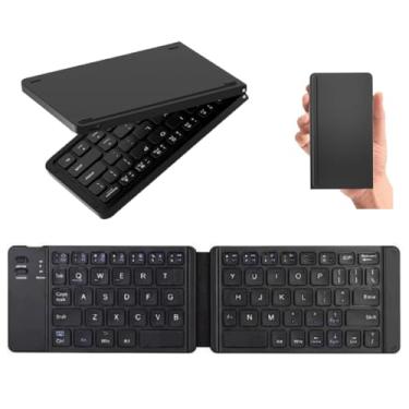 Imagem de ArmorFold Pro™ Mini Teclado Dobrável Bluetooth Sem Fio Universal Portátil|Teclas ABS Padrão ABNT2 - Celulares - Tablets e PCs