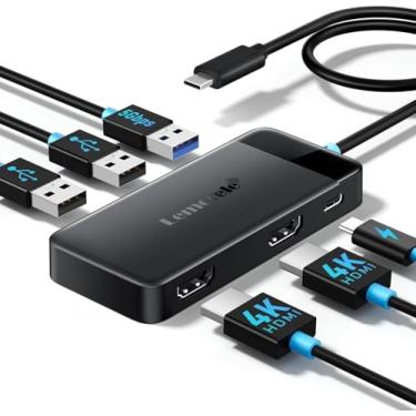 Imagem de Hub USB 3.0 com Cabo Extensor, 3 Portas USB e 1 Tipo C, Cinza, Conectores de Saída Rápidos