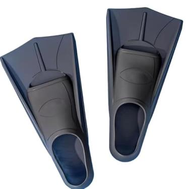 Imagem de Pé de Pato Curto para Natação e Snorkel – Nadadeira Aquática Antiderrapante em Silicone, Conforto Anatômico (Preto,XL 42-44)