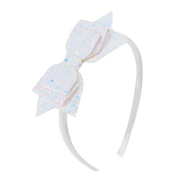 Imagem de Amybasic Faixa de cabeça para meninas com glitter, acessório de cabelo de borboleta com lantejoulas brilhantes para crianças, linda faixa de cabeça infantil para Natal, Halloween, festas de