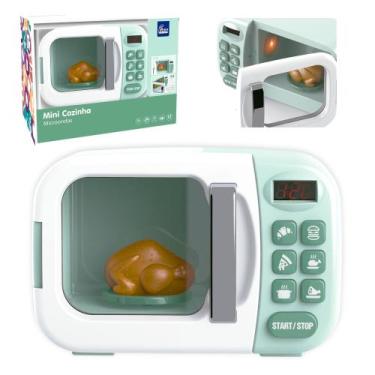Imagem de Brinquedo Infantil Microondas Mini Cozinha com Luz e Som Interativo Fa