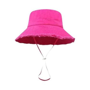 Imagem de Chapéu De Praia Dobrável Com Franjas Para Mulheres, Proteção Solar, Co
