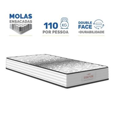 Imagem de Colchão de Molas Ensacadas Double Face Essence Probel Solteiro 88 cm, 