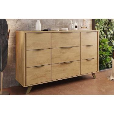 Imagem de Buffet De Sala Jantar Olimpia 9 Gavetas Amêndoa - Europa