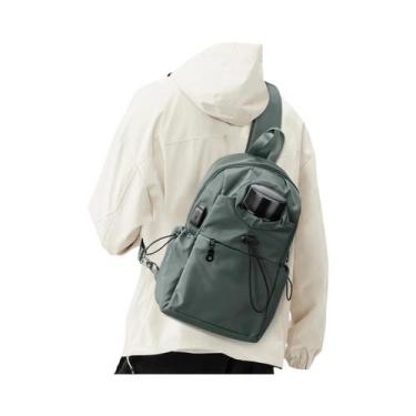Imagem de Bolsa Transversal Masculina À Prova D'água Com Alça Ajustável, Mochila