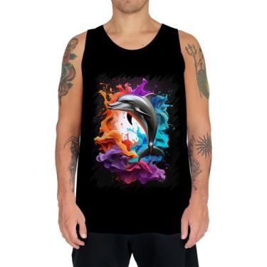 Imagem de Camiseta Regata Golfinho Inteligência Arte Pintura 6 - Kasubeck Store,