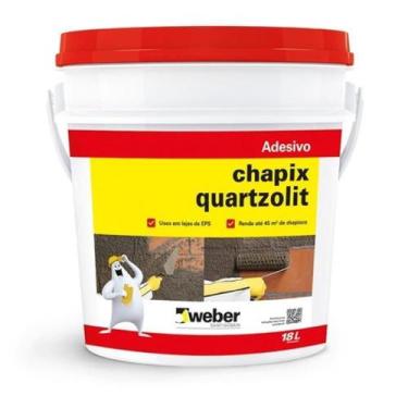 Imagem de Chapisco Chapix 18lts - 31316.02.33.042 - Quartzolit Chapix 18lts Quar