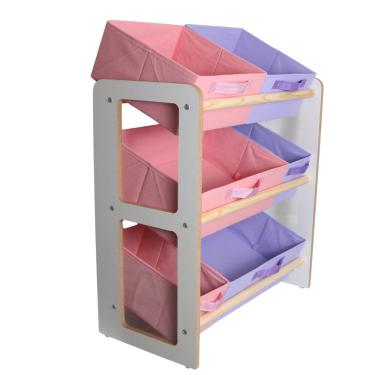 Imagem de Prateleira Mdf Organizadora De Brinquedo Infantil ROSA LILAS