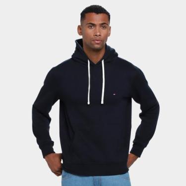 Imagem de Moletom Tommy Hilfiger Essential Fleece Hood Masculino, Marinho, G
