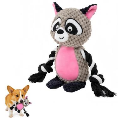 Imagem de Brinquedo para Cachorro PandySarp Interativo de Pelúcia e Corda com Ap
