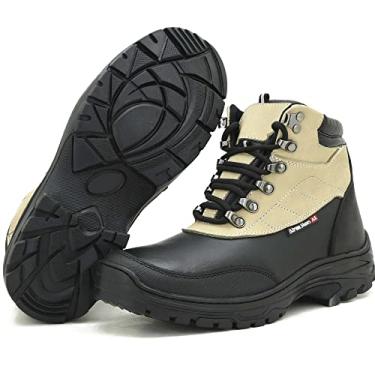 Imagem de COTURNO ADVENTURE MASCULINO TREKKING COURO 246 KM AREIA Cor:Bege;Tamanho:42