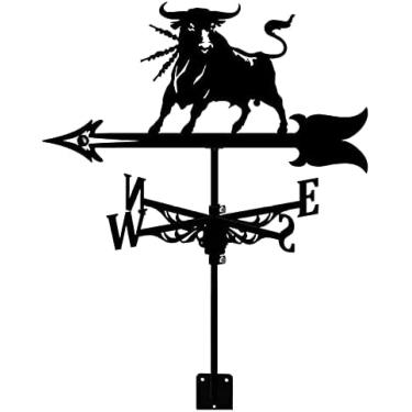 Imagem de Cata-vento Tradicional, Cata-vento Preto Vintage Indicador De Direção Do Vento Oco Para Decoração De Prado De Telhado De Jardim Ao Ar Livre Cata-vento,Estilo3,Collector88