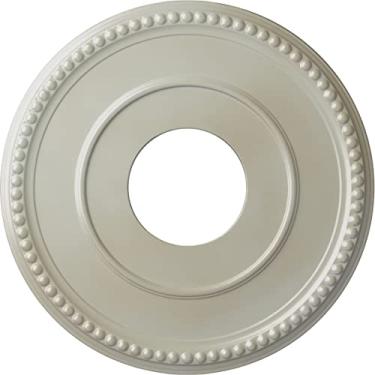 Imagem de Ekena Millwork CM12BRFBS Medalhão de teto Bradford de 32 1/5.1 cm OD X 3 7/20.3 cm ID X 3/10.2 cm P serve para toldos de até 16 cm, azul flash