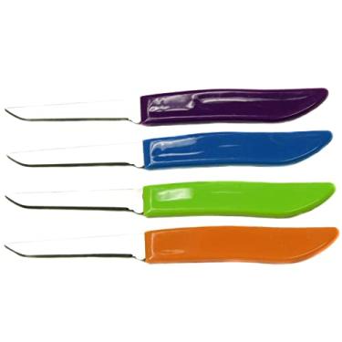 Imagem de Chef Craft Conjunto de 4 facas multicoloridas de 6,3 cm
