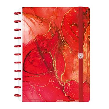 Imagem de Caderno De Disco ISCOOL Inteligente G Mármore Vermelho