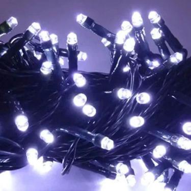 Imagem de Luz de Natal Cordão 500 Lâmpadas Led Branco Fio Verde Externo Bivolt 50 Mts Ip44