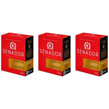 Imagem de Sabonete Senador Clássico Tradicional Perfumado Combo Com 3 Sabonetes