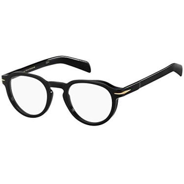 Imagem de David Beckham Armação masculina DB 7021 preta 48/22/145, Preto, 48/145/22