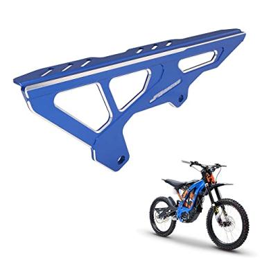 Imagem de Sur Ron Protetor de corrente, capa protetora de proteção de corrente de bicicleta de sujeira CNC para Surron Sur Ron Light Bee S/X Segway X260/X160 bicicleta elétrica EBike azul