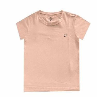 Imagem de Blusa Hering Kids Infantil Menina Manga Curta Rosa Claro-Feminino