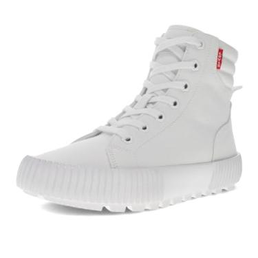 Imagem de Levi's Tênis feminino Olivia CVS Canvas Hightop Fashion, Branco mono, 36