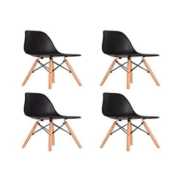 Imagem de CADEIRA EAMES DSW MADEIRA CX 4 - PP PRETO