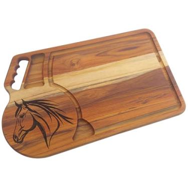 Imagem de Tábua De Carne De Madeira Estampa Cavalo