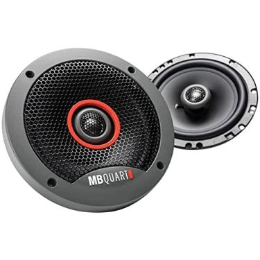 Imagem de MB Quart FKB116S Formula alto-falantes para carro (preto, par) – alto-falantes coaxiais de 16,5 cm, 60 watts, áudio de carro, crossover interno, tweeters de 2,5 cm (grades não incluídas)