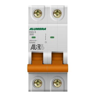 Imagem de Disjuntor Bipolar 2P 63A Curva C Albr3 Alumbra